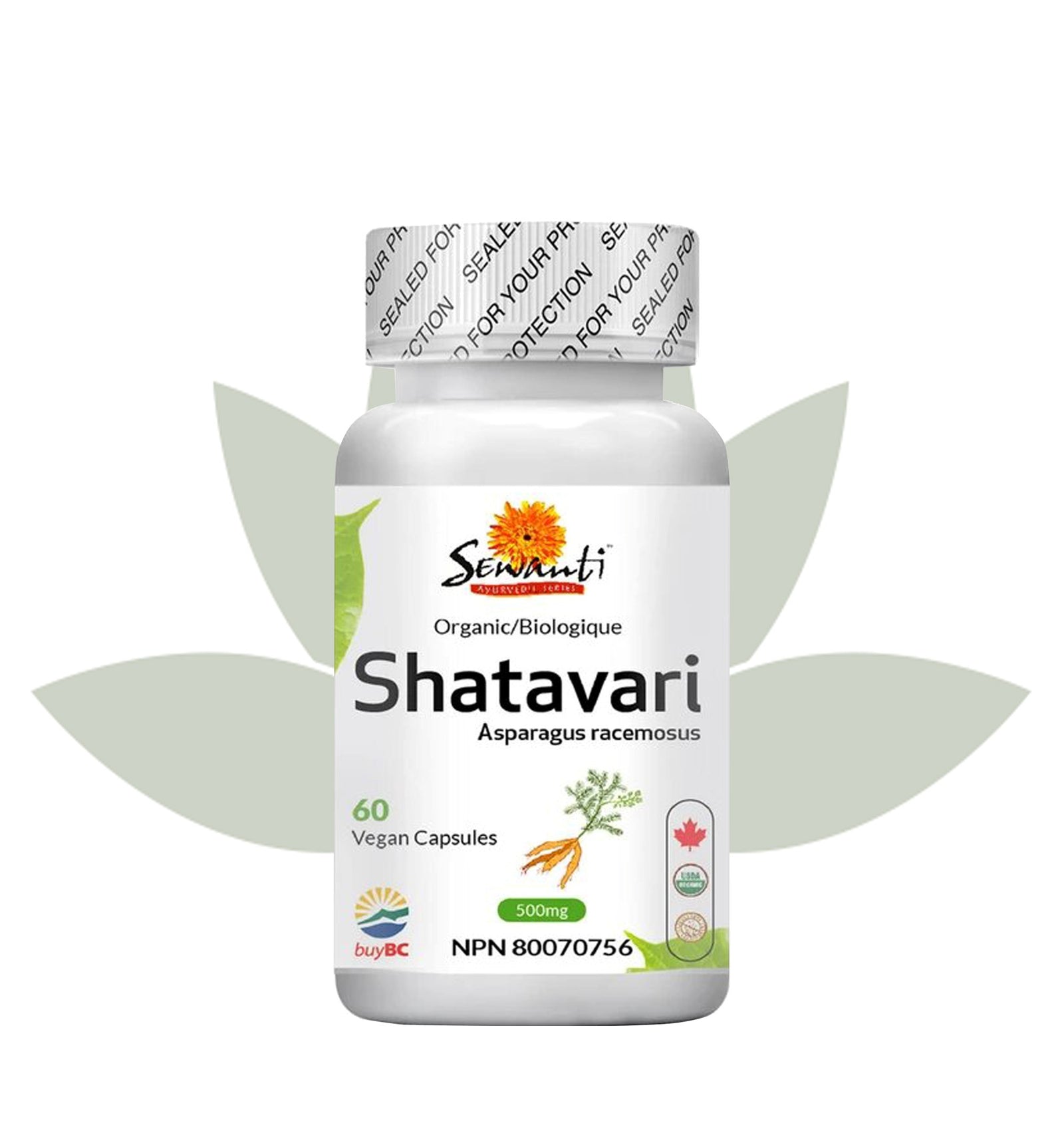 Shatavari Vital Woman organic caps.